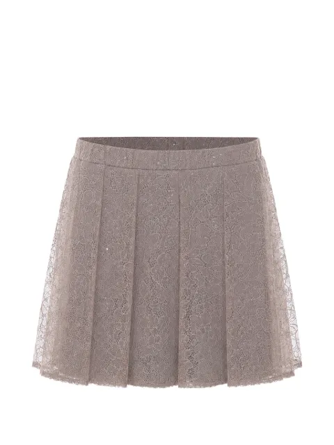 TWINSET lace miniskirt with sequins