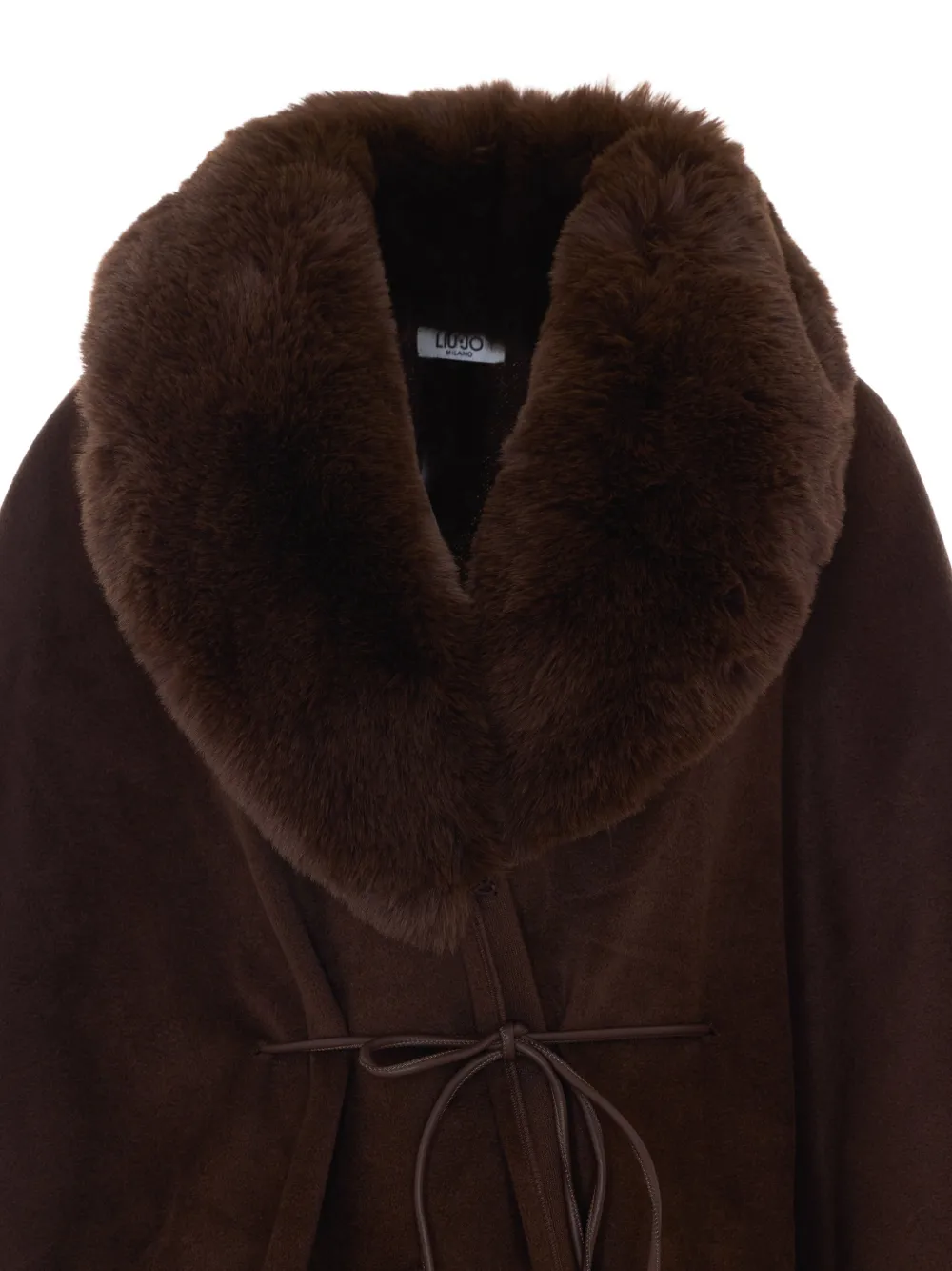 LIU JO Poncho met striksluiting Bruin