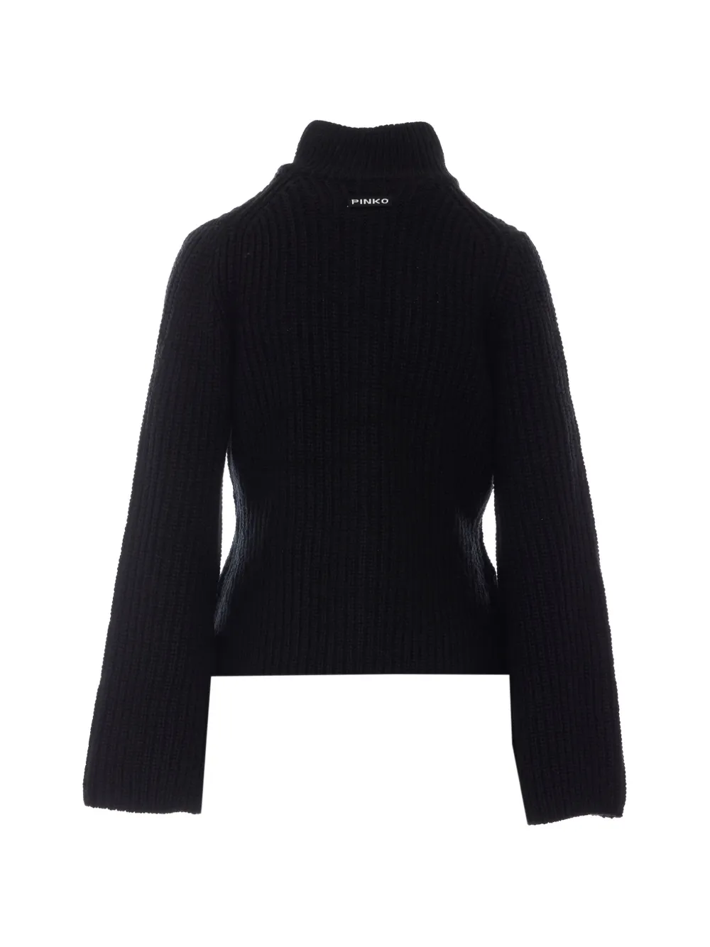 PINKO Ribgebreid vest met zakdetails Zwart