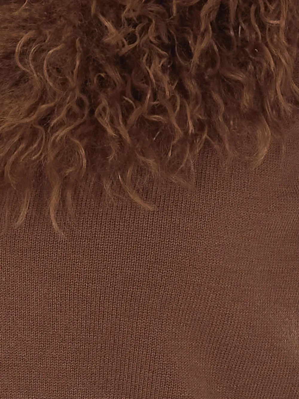 TWINSET Vest van imitatiebont Bruin