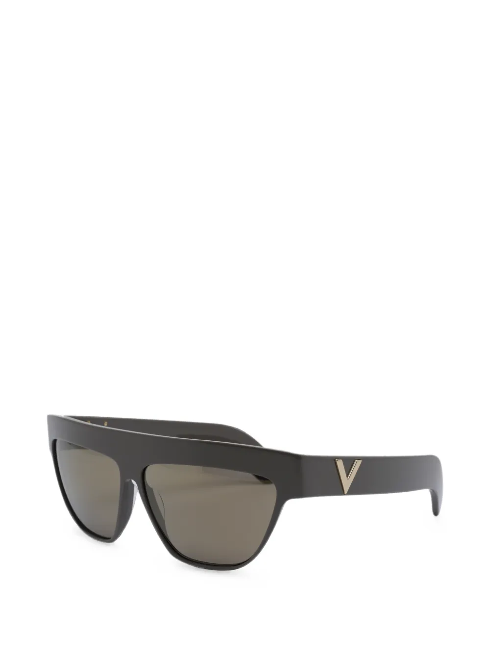 VALENTINO GARAVANI EYEWEAR VLogo geometric-frame sunglasses Grijs