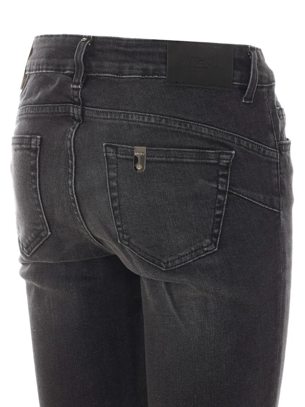 LIU JO Monroe jeans met ketting en logo Zwart