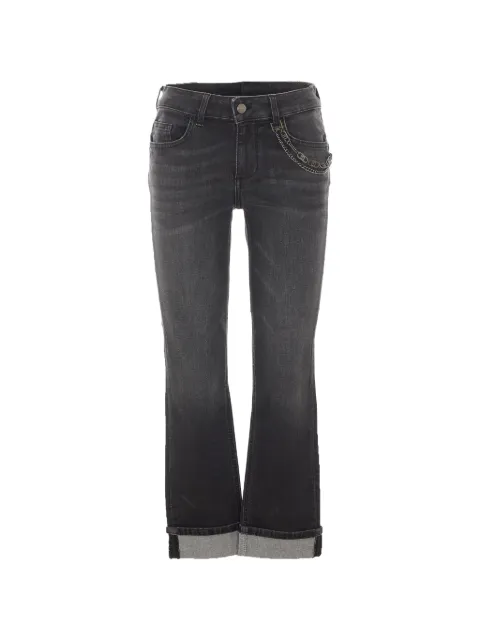 LIU JO Monroe logo-chain jeans
