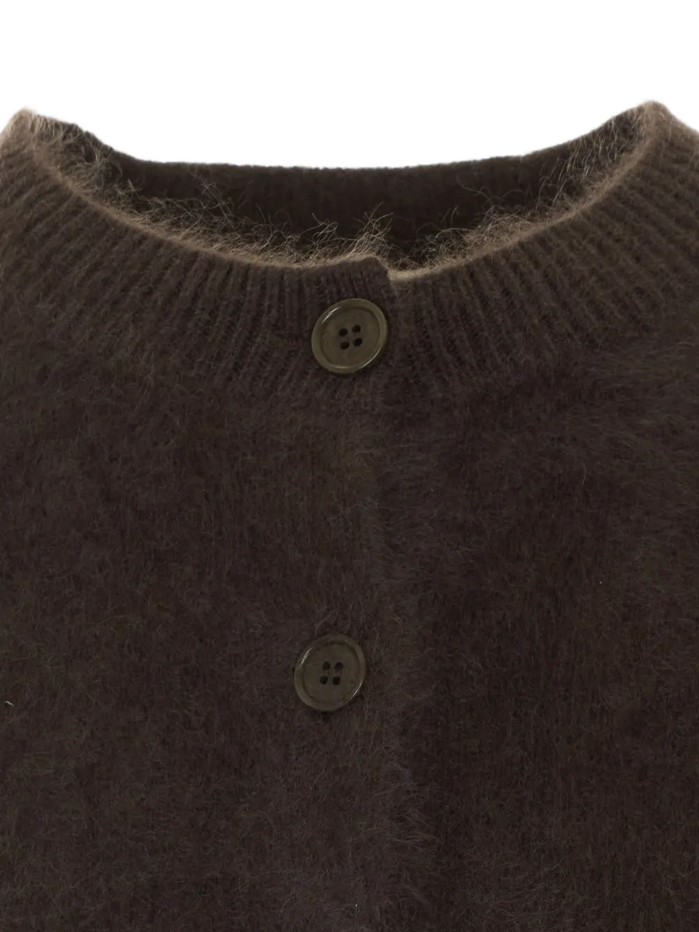 Lisa Yang Azalea brushed cashmere cardigan Bruin