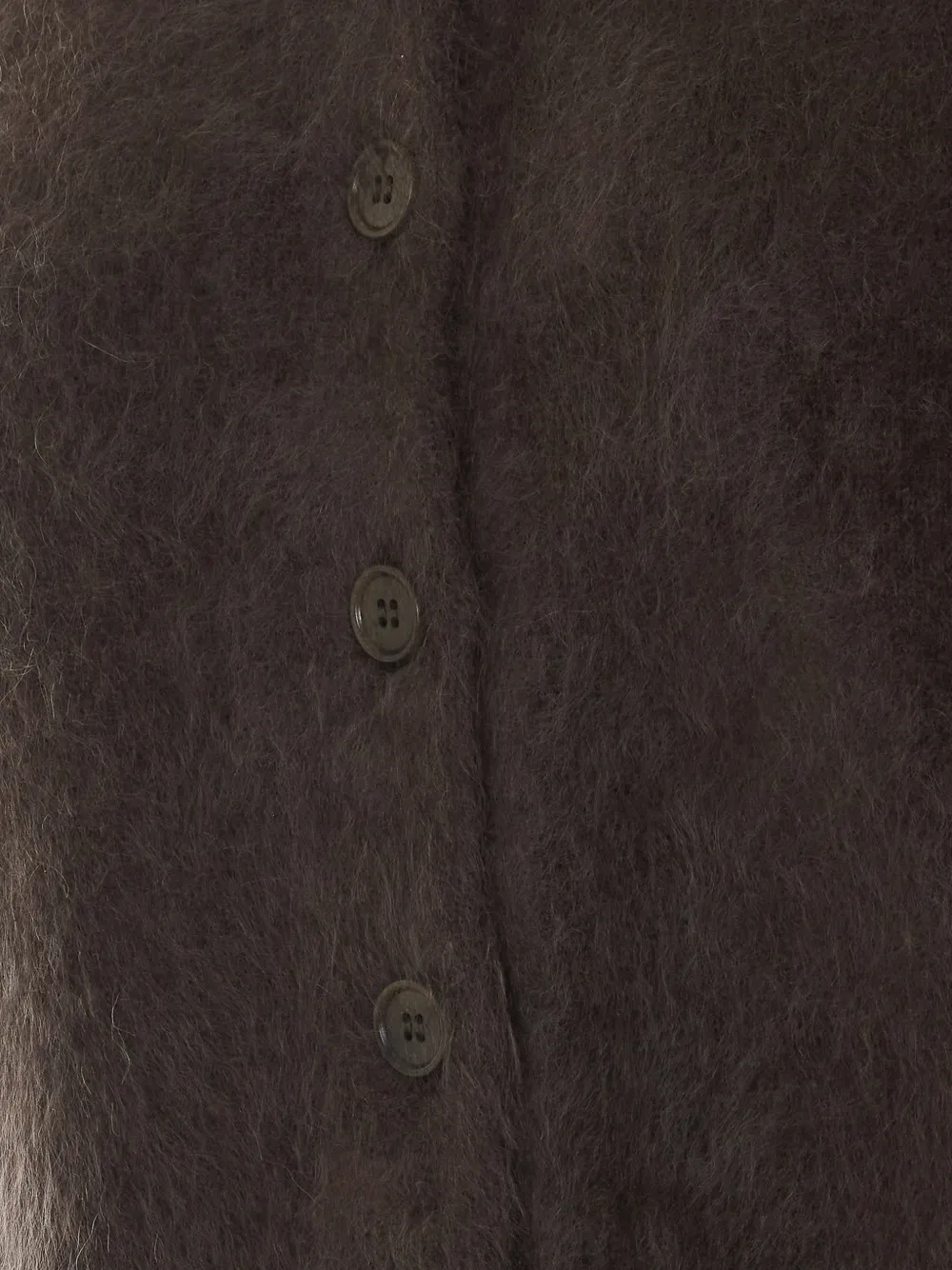 Lisa Yang Azalea brushed cashmere cardigan Bruin
