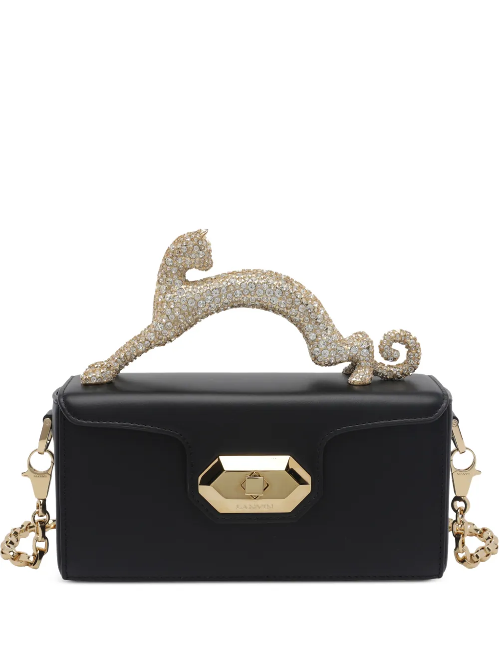 Lanvin Nano Pencil Cat clutch bag - Nero