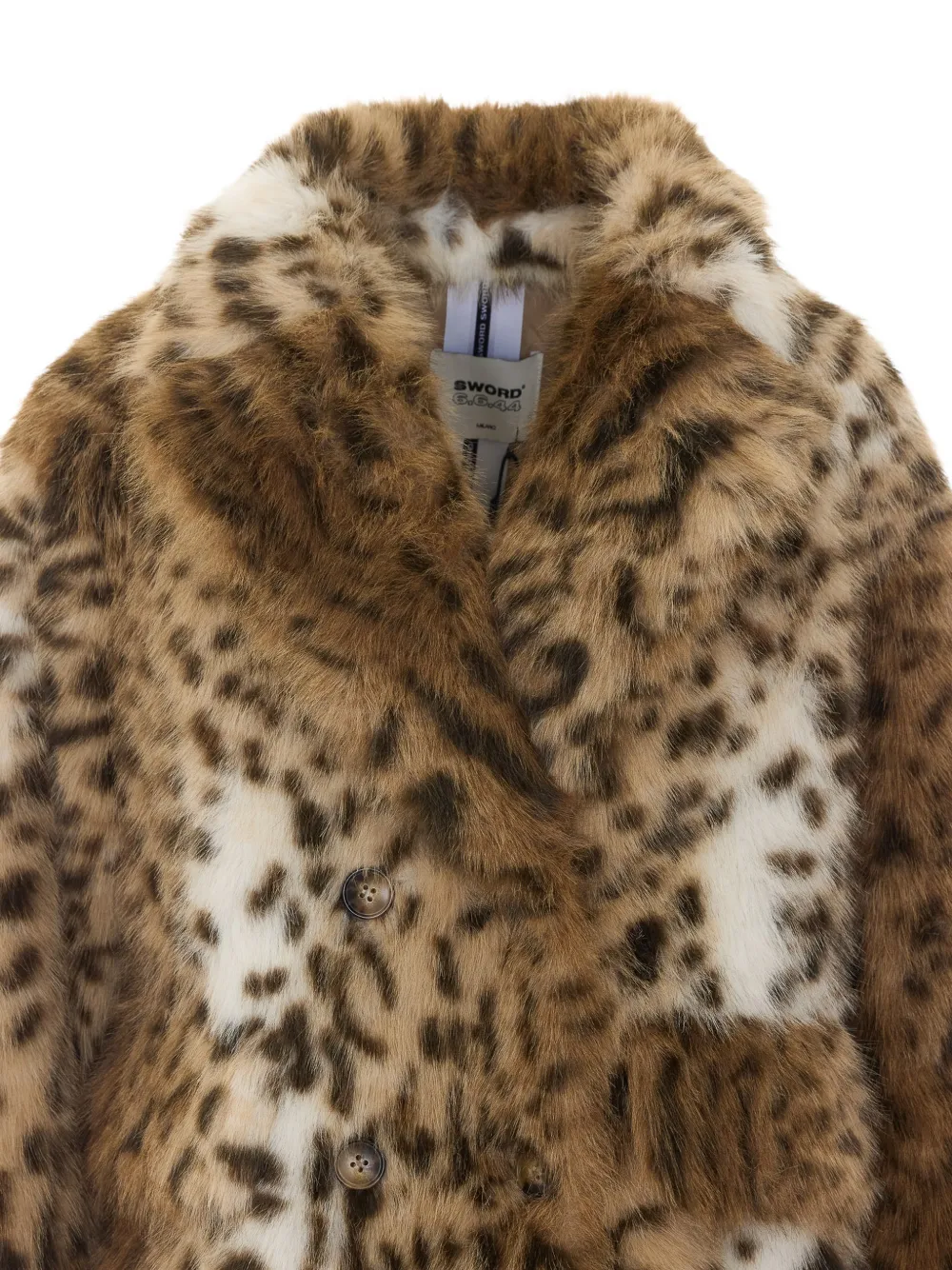 Sword 6.6.44 Leopard-print Coat In Brown