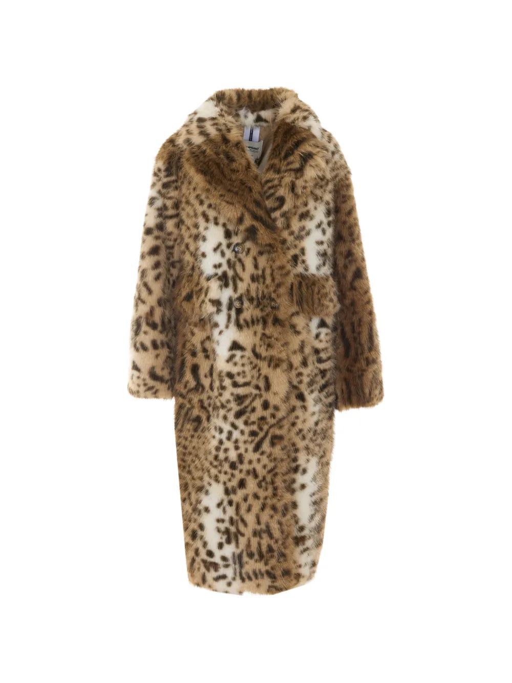 Sword leopard-print coat - Marrone