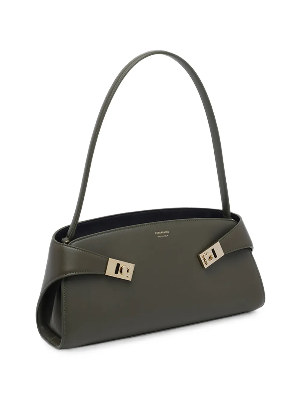 Ferragamo Hug East-West schoudertas Groen