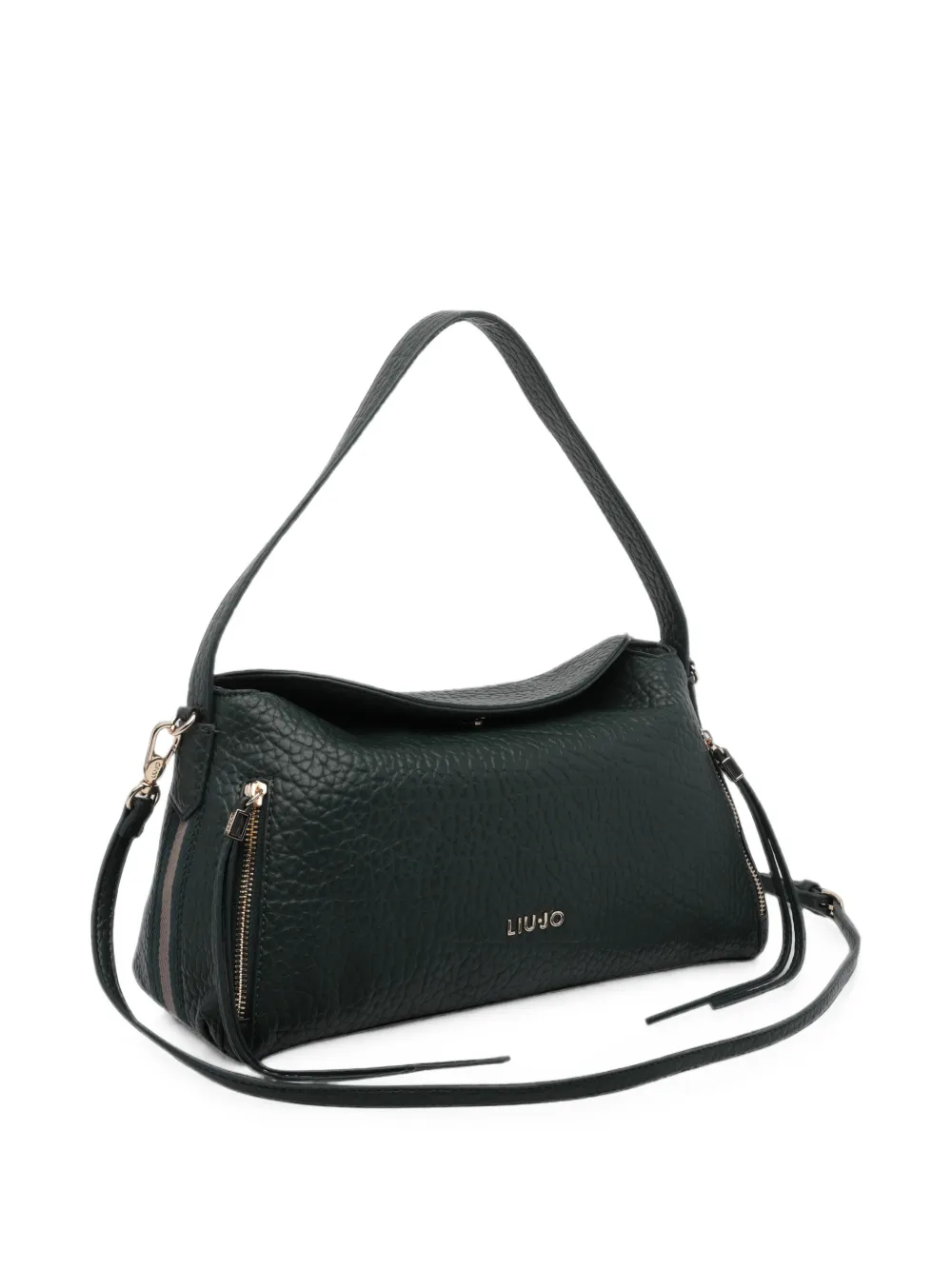 LIU JO Shopper met rits en textuureffect Groen