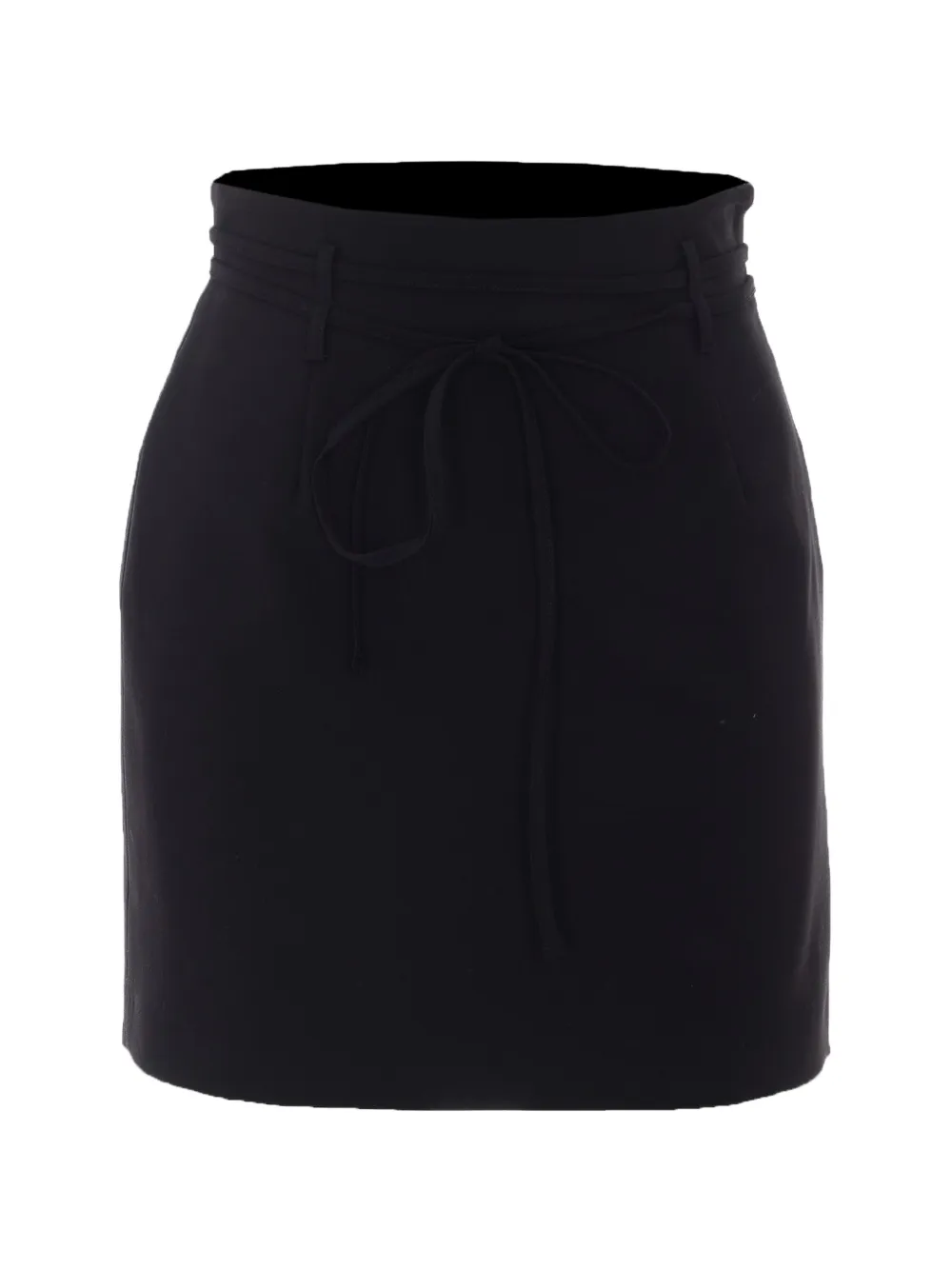 TWINSET drawstring-waist mini skirt - Nero