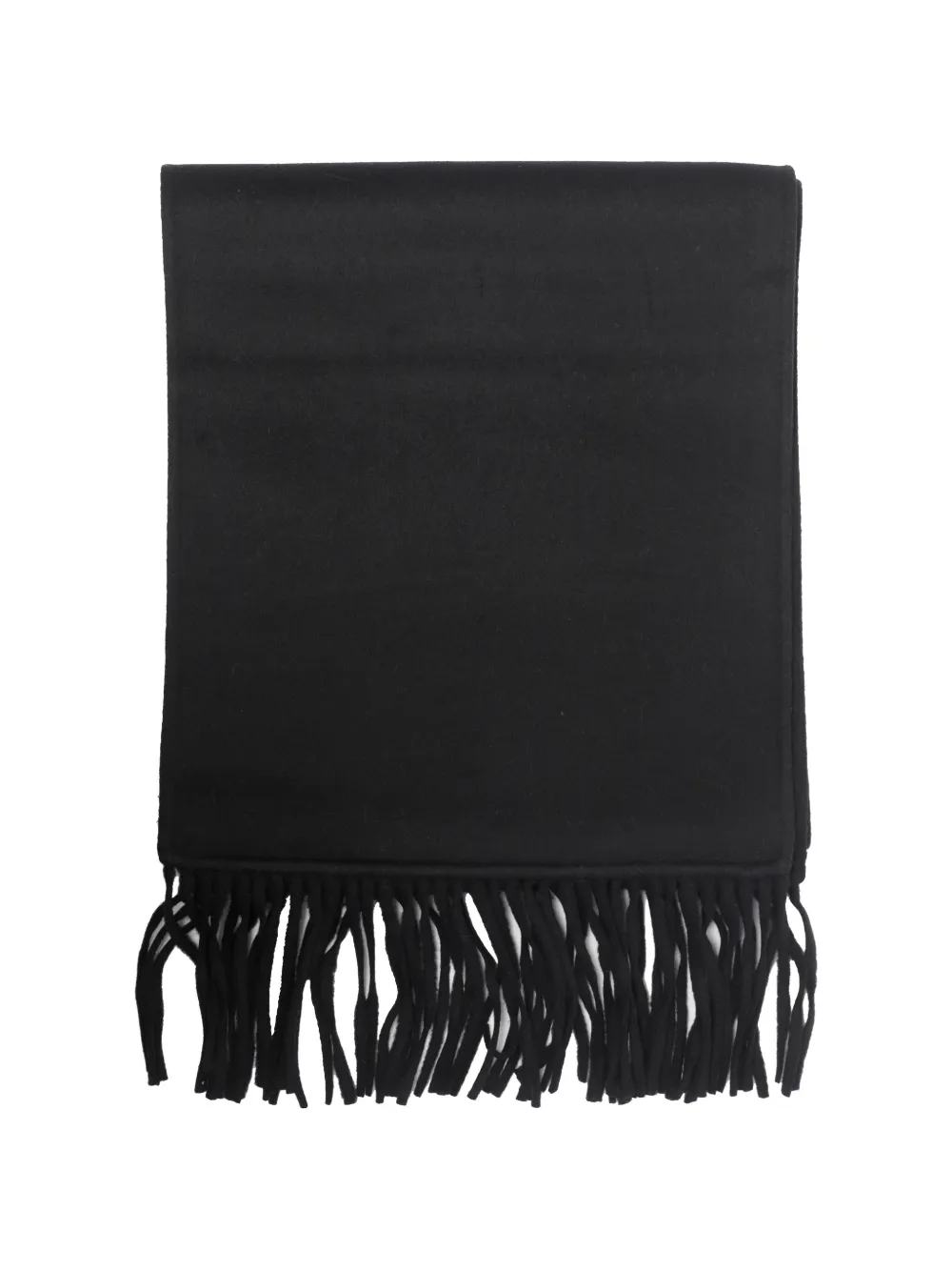 The Dynamis Studio Lyon Fringed Scarf In Black