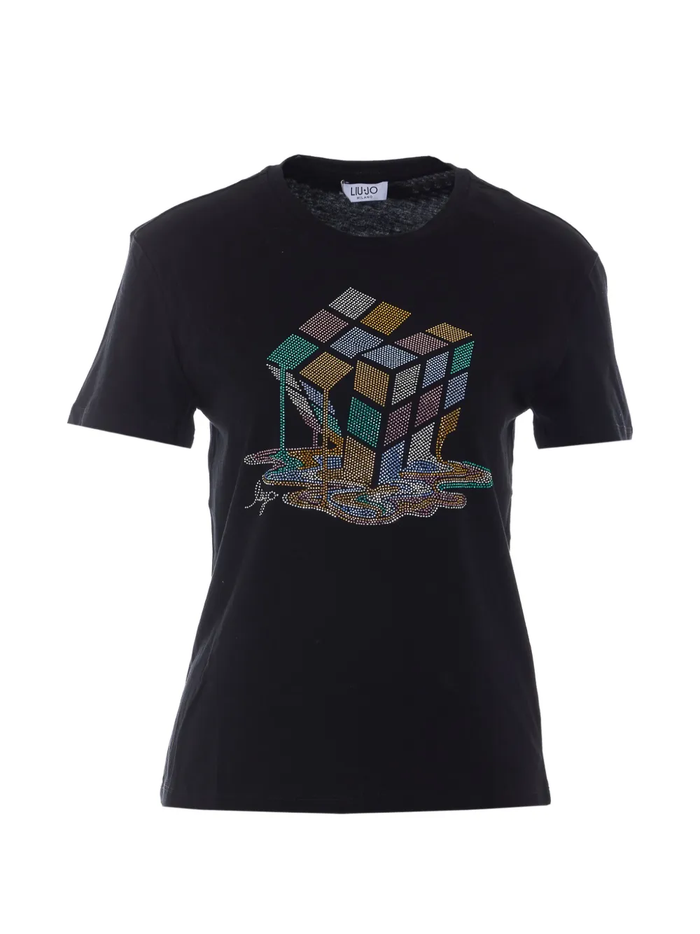 LIU JO strass-embellished T-shirt - Nero