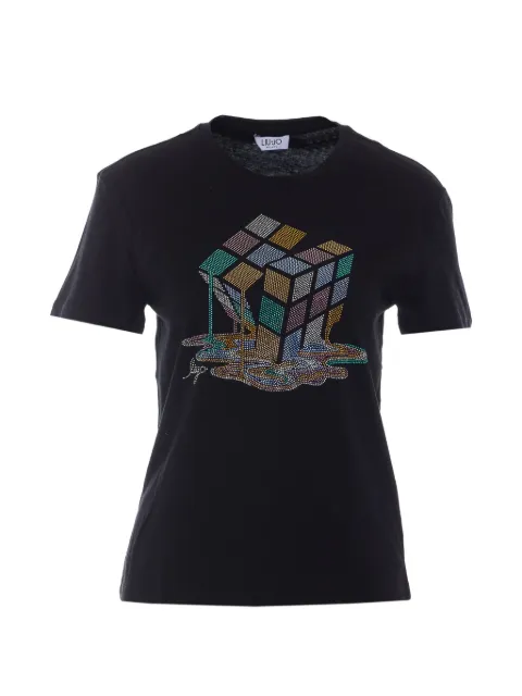 LIU JO strass-embellished T-shirt