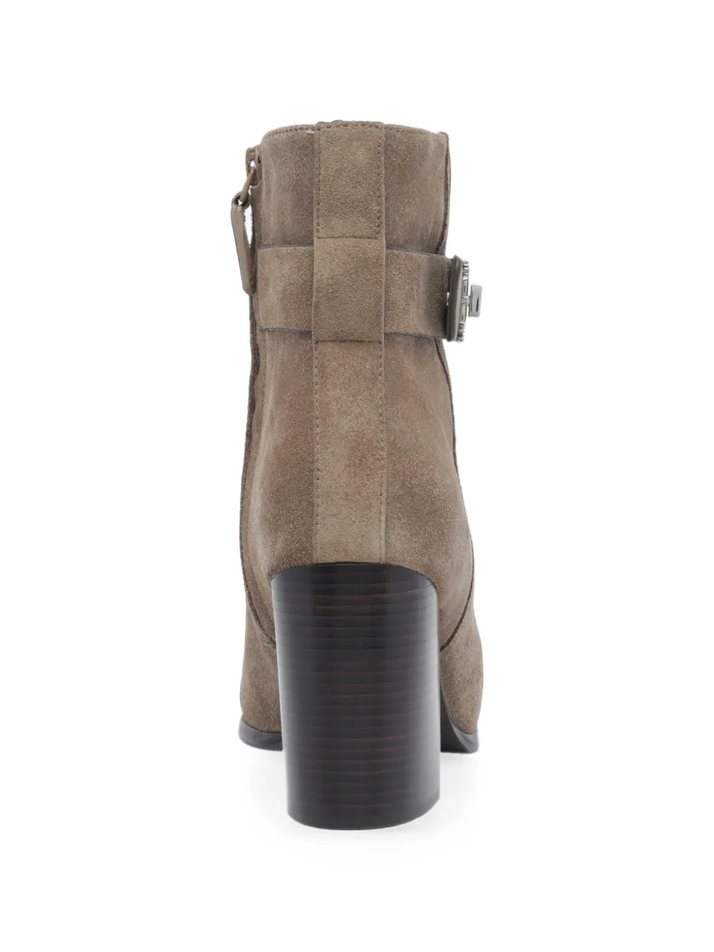 Tory Burch Turnlock suede ankle boots Beige