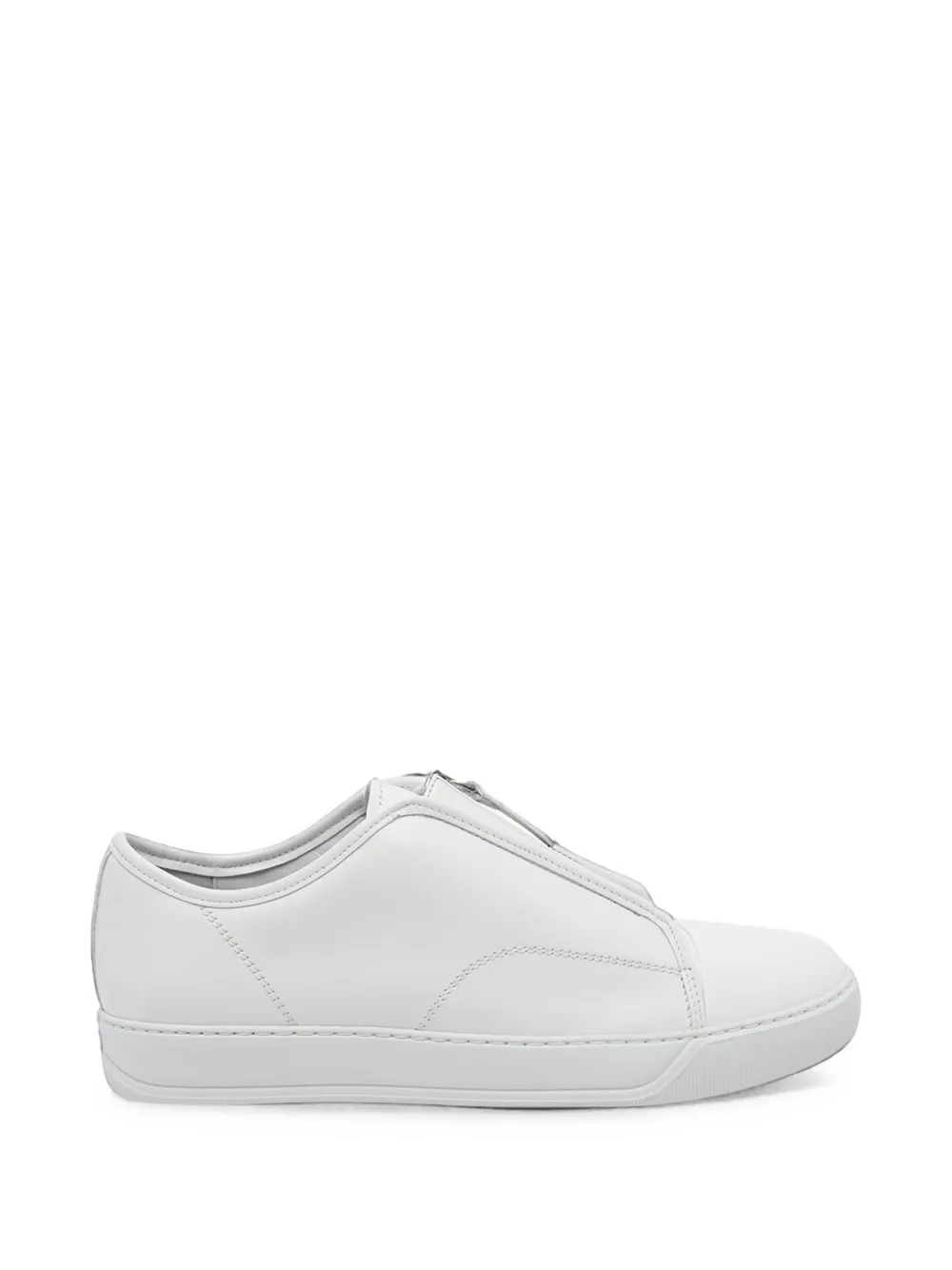 Lanvin DBB1 zip sneakers in leather - Bianco