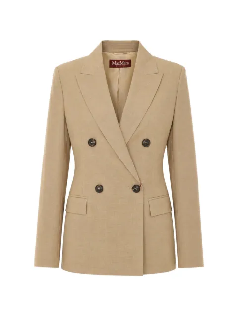Max Mara double-breasted peak-lapel blazer