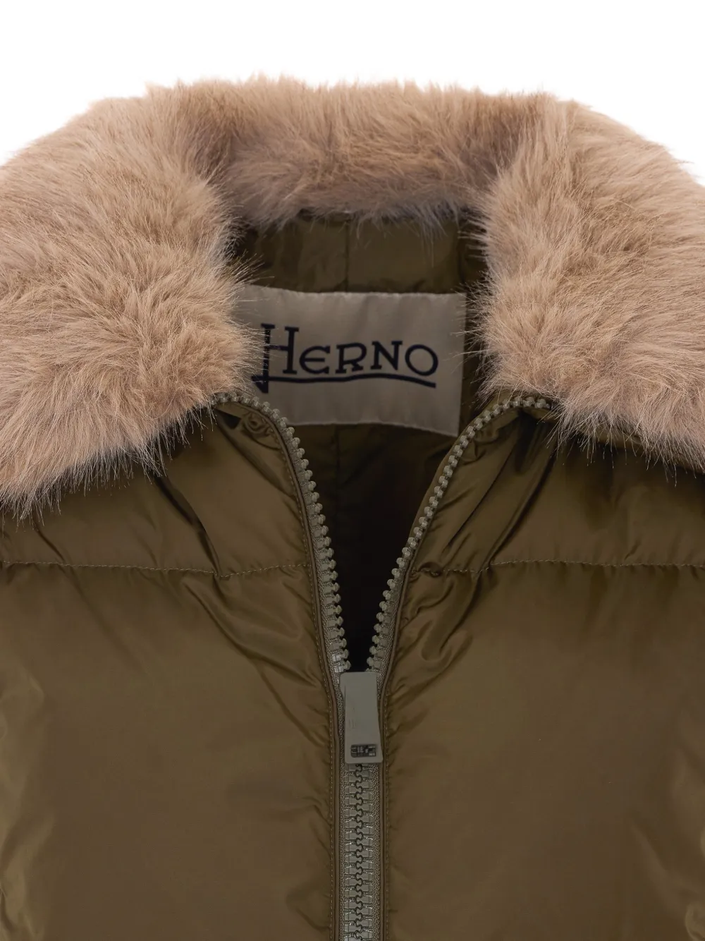 Herno Jack met imitatiebont Bruin