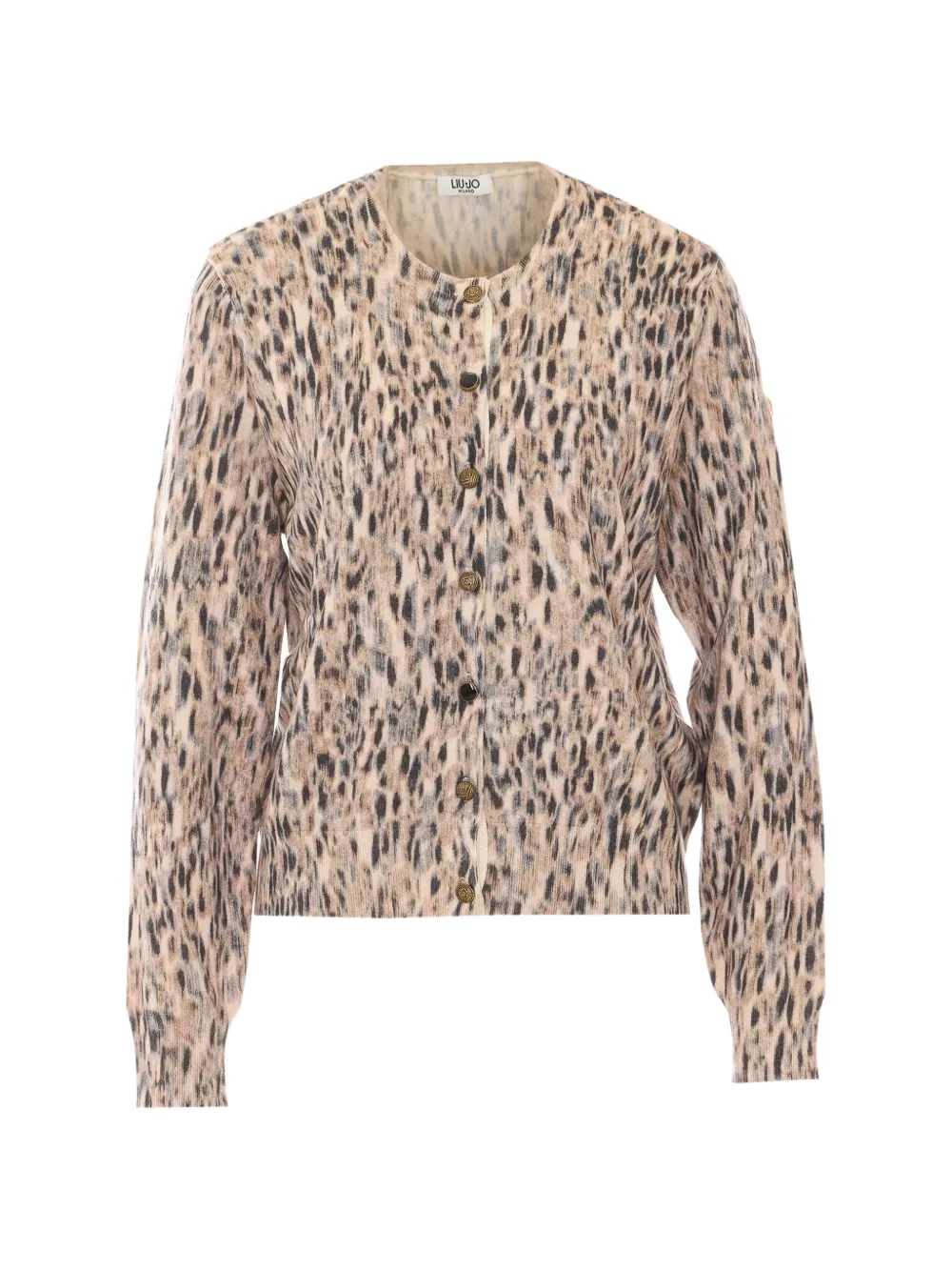 LIU JO graphic-print cardigan - Toni neutri