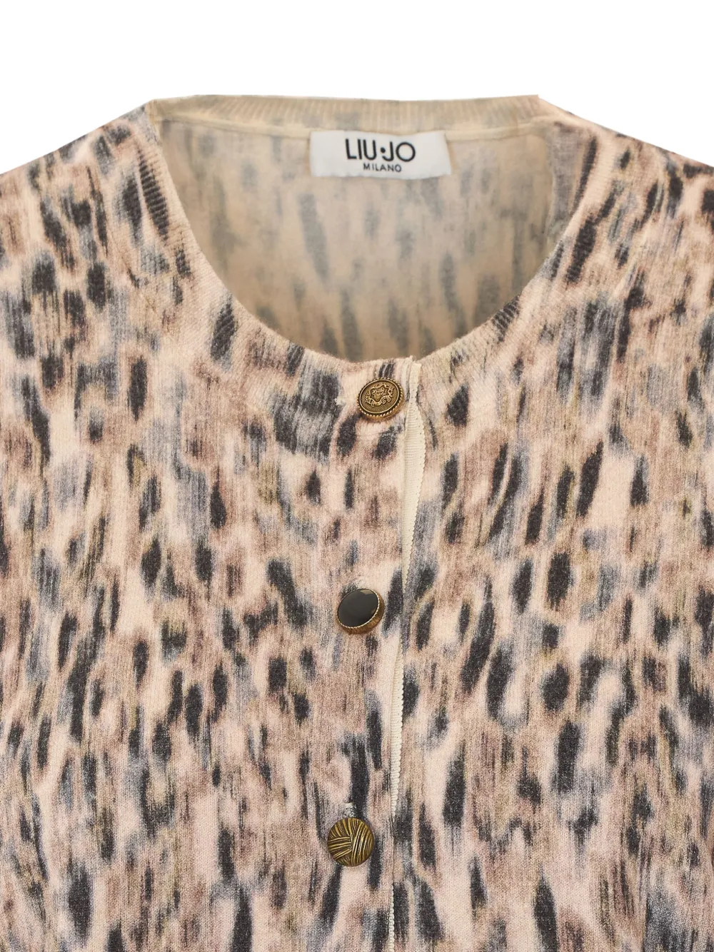 LIU JO Vest met grafische print Beige