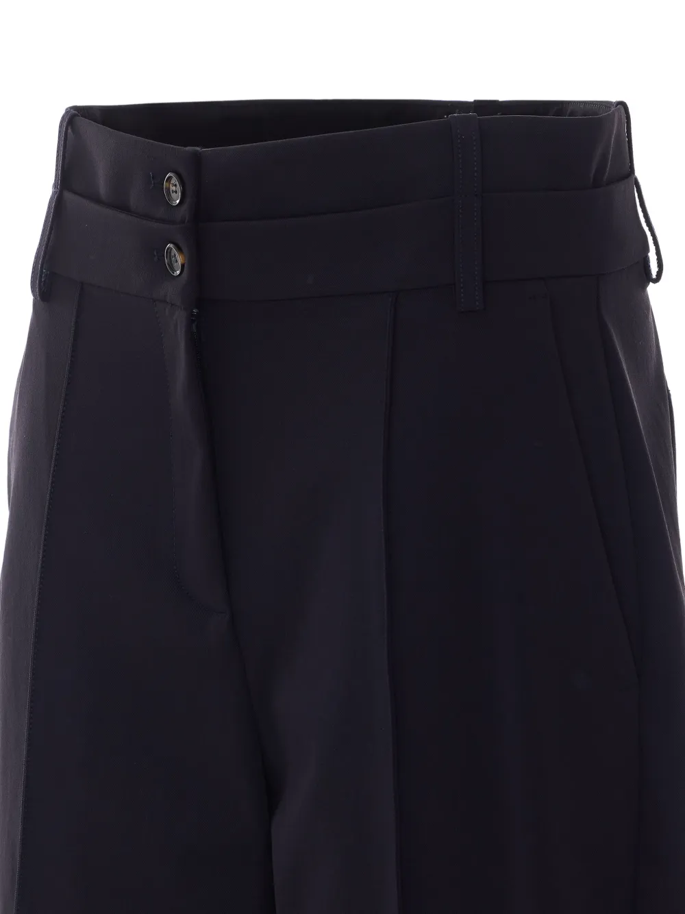 PINKO High-waist broek met dubbele knoop Zwart
