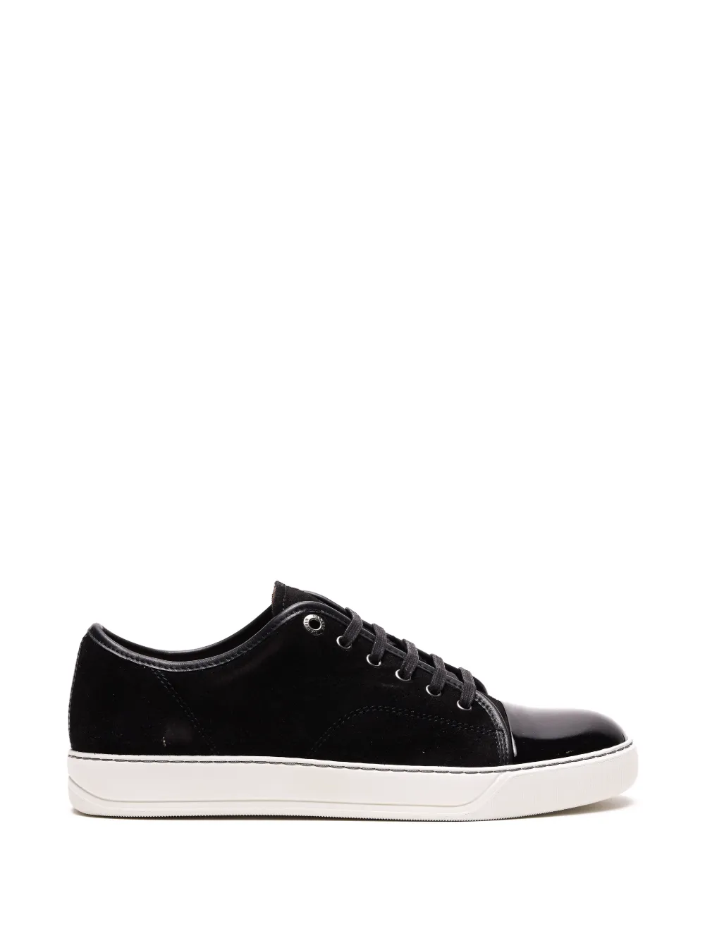 Lanvin DBB1 sneakers in patent leather and suede - Nero