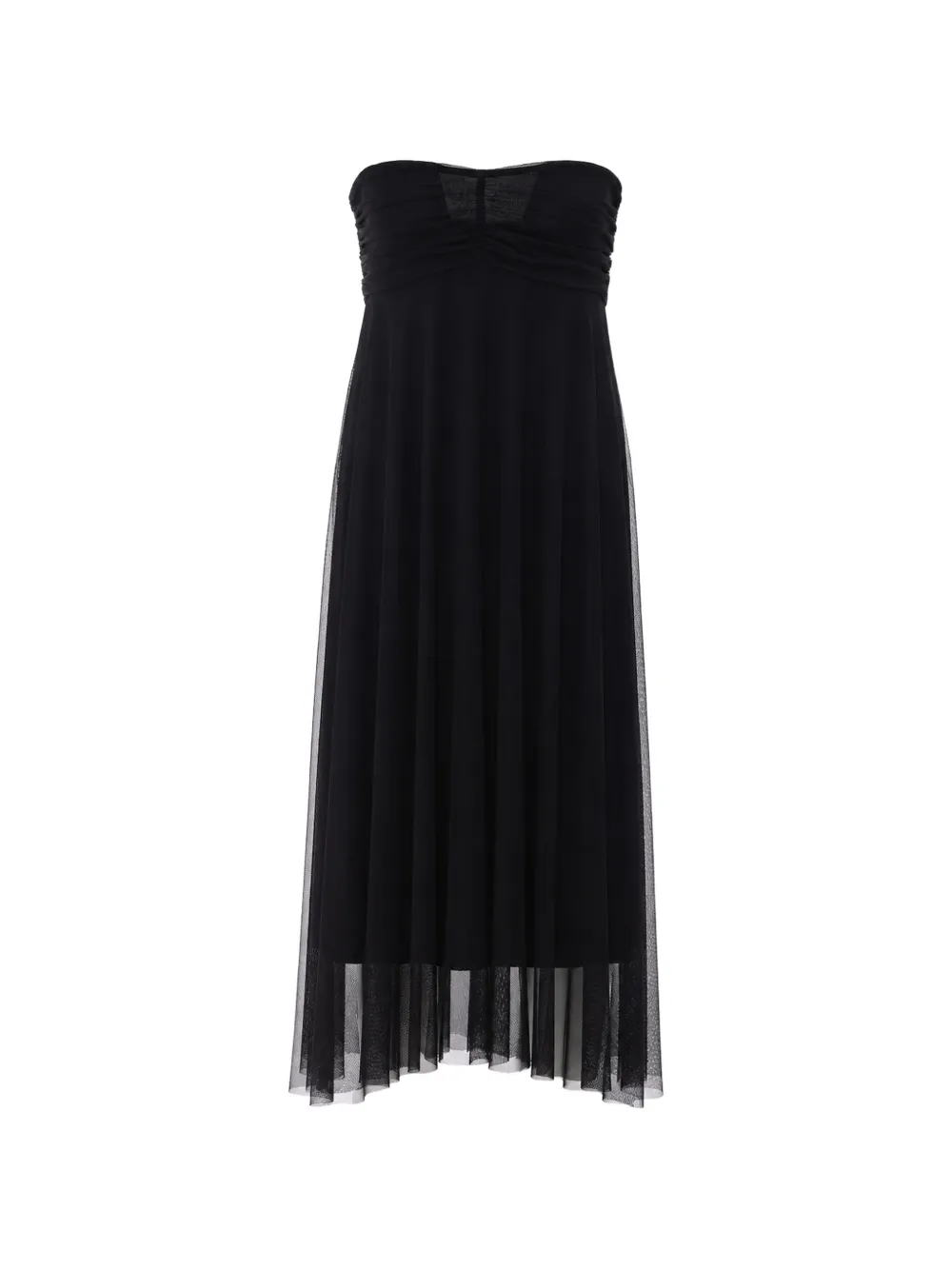 TWINSET off-shoulder flared maxi dress - Nero