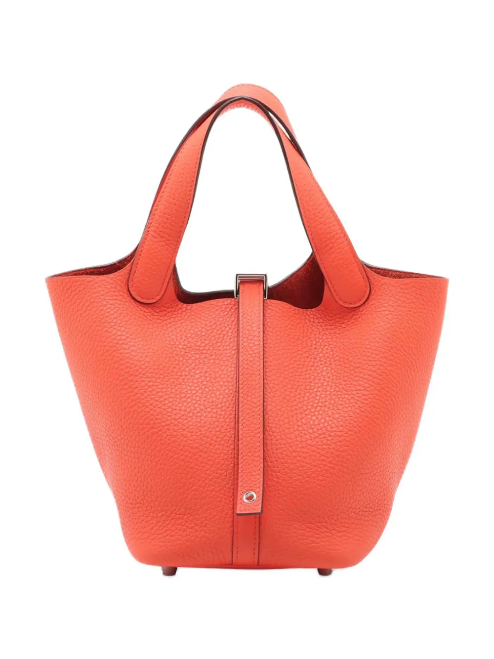 Hermès Pre-Owned 2023 Clemence Picotin Lock 18 handbag - Arancione