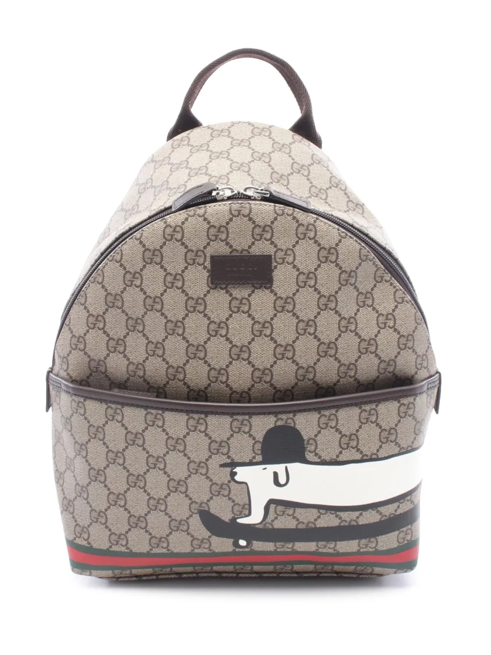 Gucci Pre-Owned 2000-2015 Kids GG Supreme Web backpack - Nude
