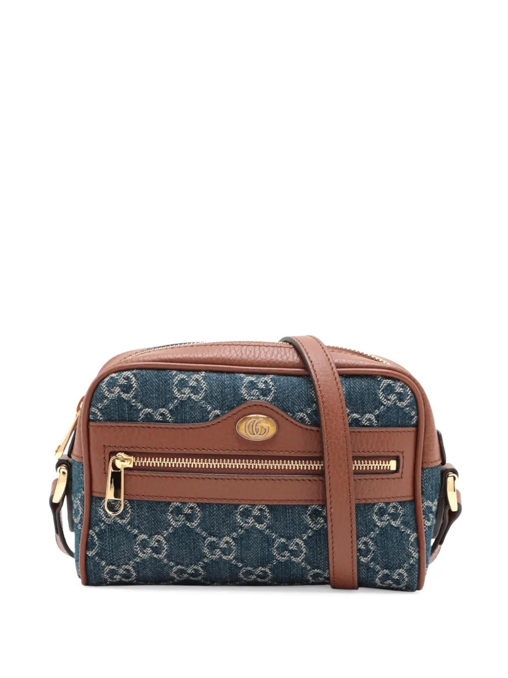 Gucci Pre-Owned Borsa a tracolla Ophidia GG mini denim 2000-2015 - Blu