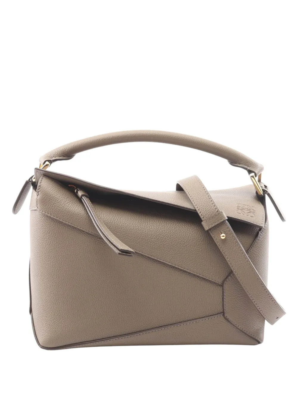 Loewe Pre-Owned 2010-2026 kleine Puzzle Satchel-Tasche aus Kalbsleder - Grau