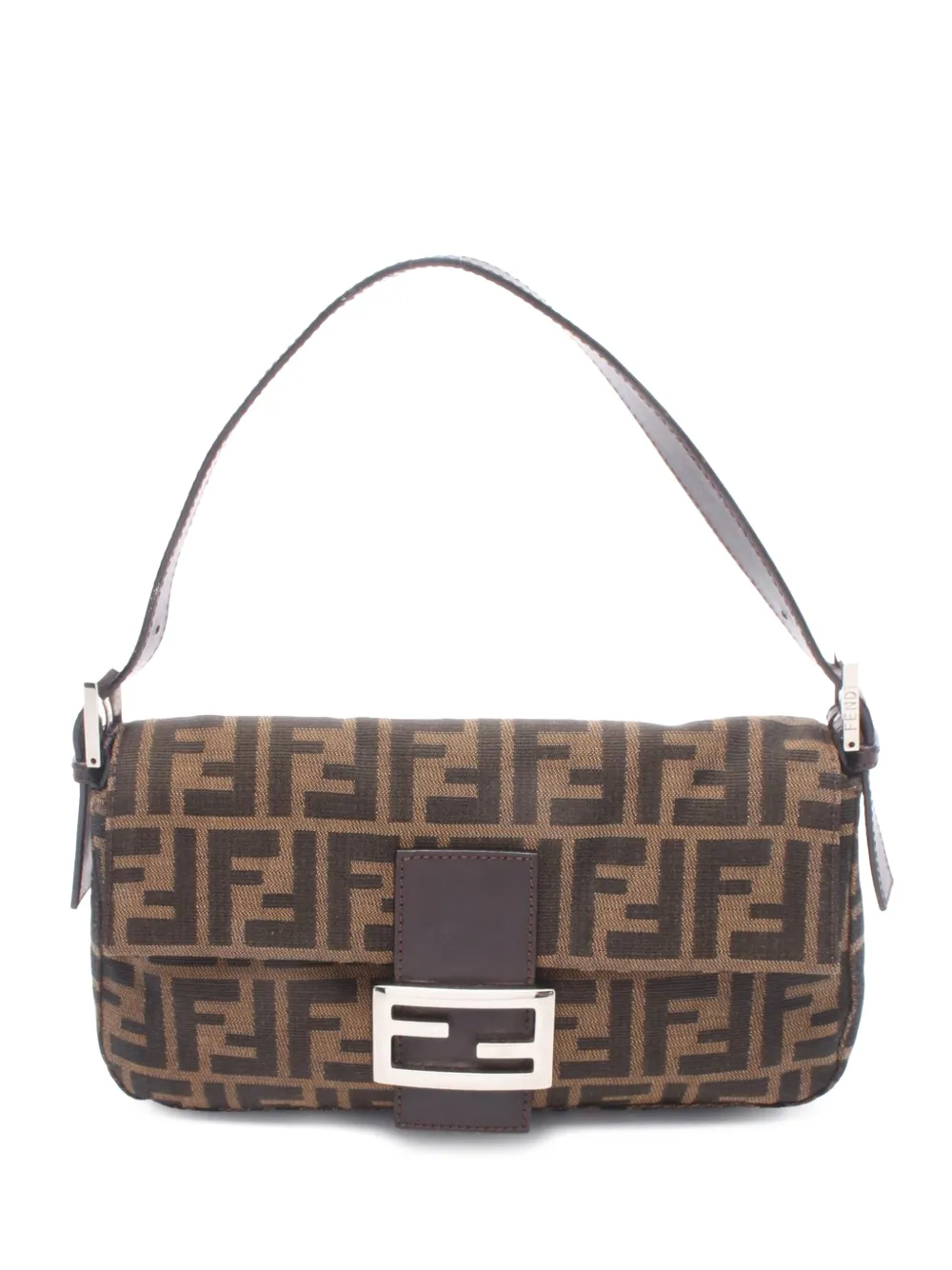 Fendi Pre-Owned 2000-2010 Zucca Canvas Baguette shoulder bag - Braun