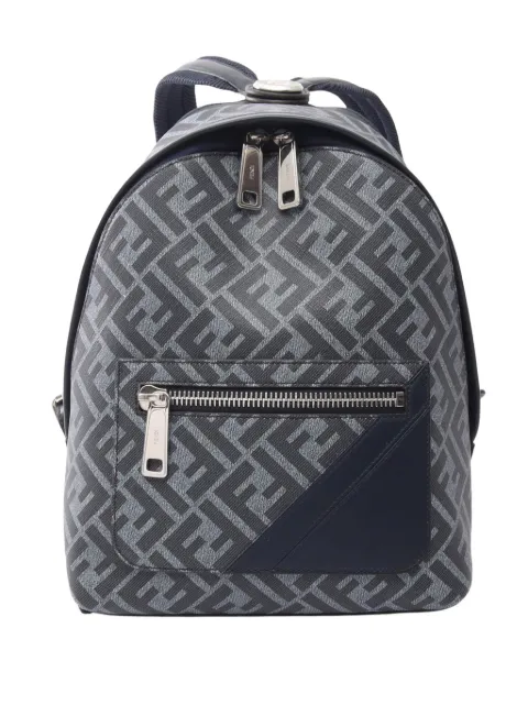 Fendi Pre-Owned 2010-2026 Small Zucca Coated Canvas Chiodo Diagonal backpack