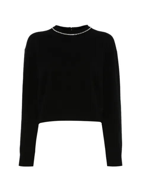 Alexander Wang crystal-embellished crew-neck sweater
