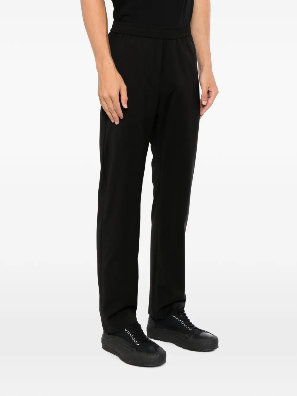 Barena Broek met elastische tailleband Zwart