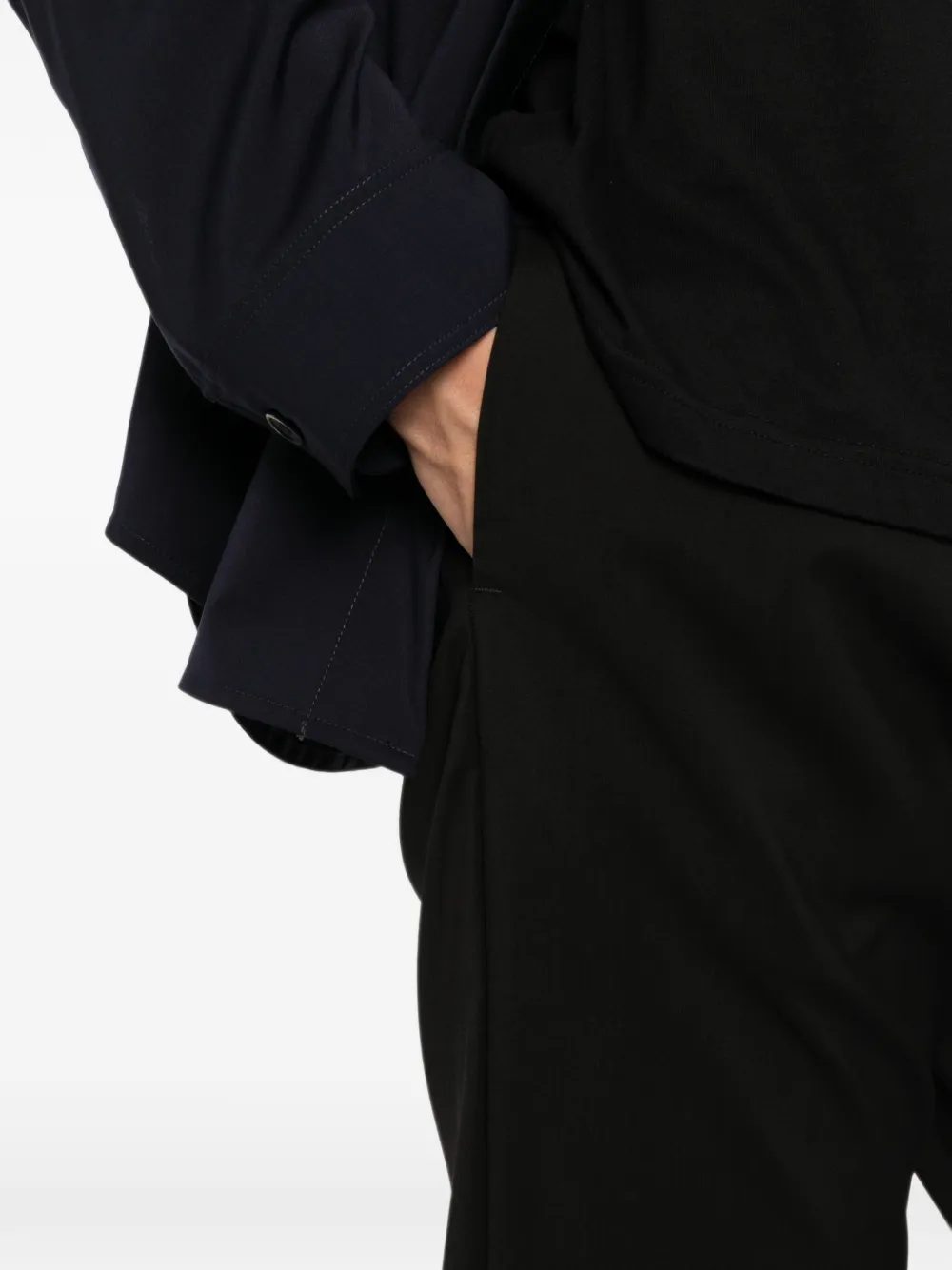 Barena Broek met elastische tailleband Zwart