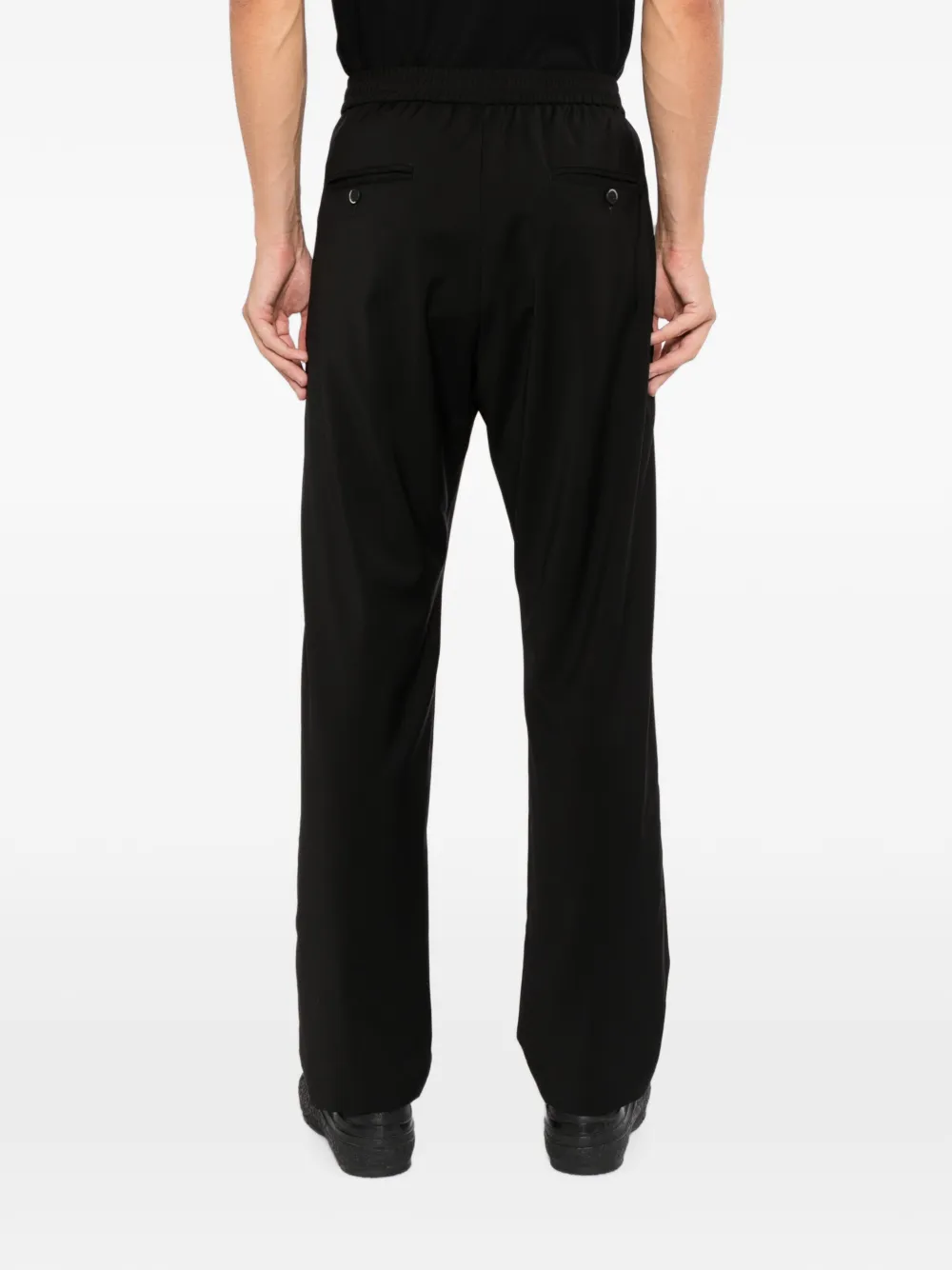 Barena Broek met elastische tailleband Zwart