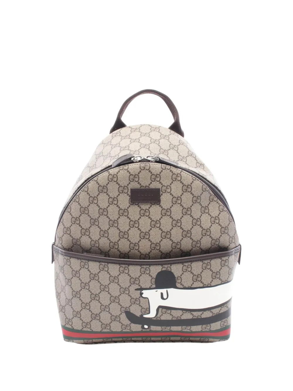 Gucci Pre-Owned 2016-2026 Kids GG Supreme Web backpack - Toni neutri