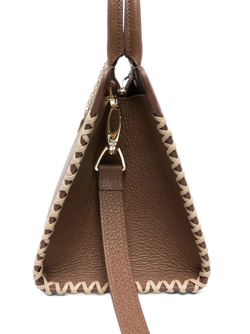 AIGNER S Cybill shopper met stikselafwerking Bruin