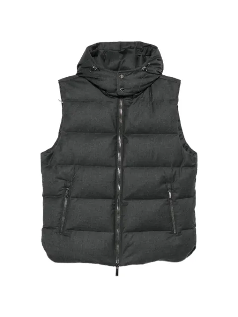 Moorer quilted hooded gilet