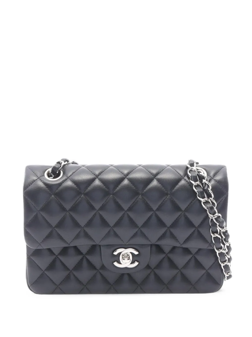 CHANEL Pre-Owned 2020-2021 Matelassé double flap shoulder bag - Nero