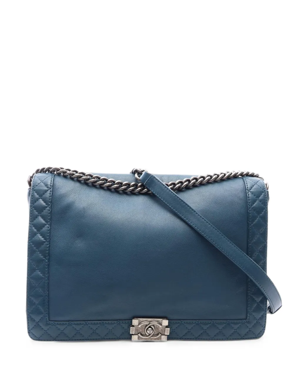 CHANEL Pre-Owned 2013-2014 Boy Chanel shoulder bag - Blu