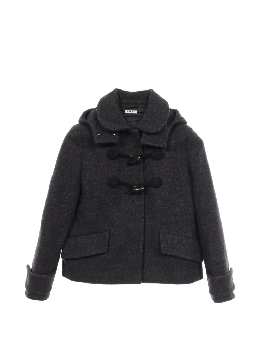 Miu Miu Pre-Owned Montgomery con cappuccio anni '2000 - Grigio
