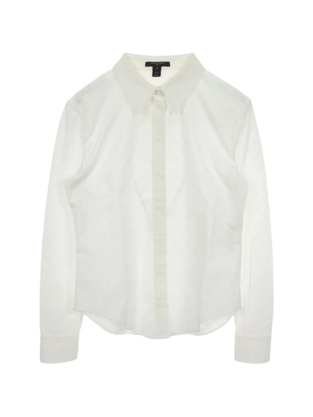 Louis Vuitton Pre-Owned 2010s Monogram jacquard shirt - Weiß