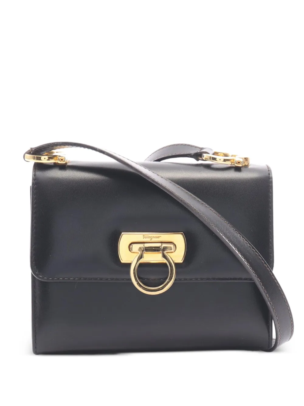 Ferragamo Pre-Owned 2000s Gancini shoulder bag - Nero