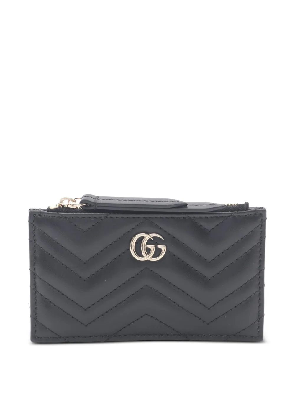 Gucci Pre-Owned Double G quilted coin purse - Nero