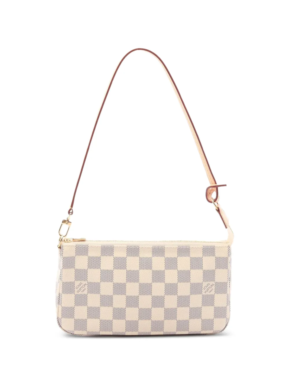 Louis Vuitton Pre-Owned 2010s Damier Azur shoulder bag - Nude