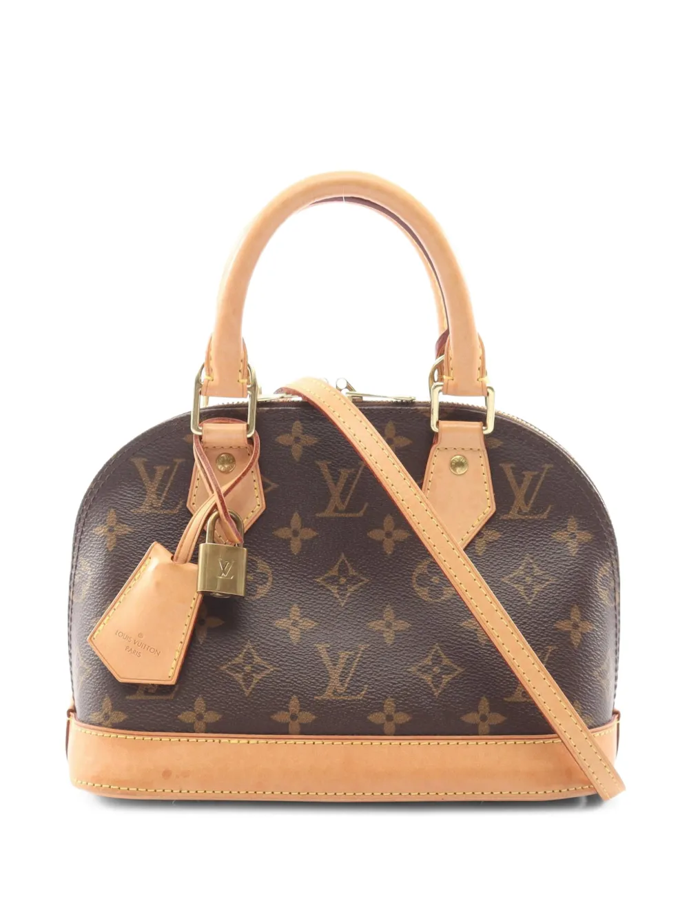 Louis Vuitton Pre-Owned 2020 BB Alma Monogram canvas tote bag - Marrone