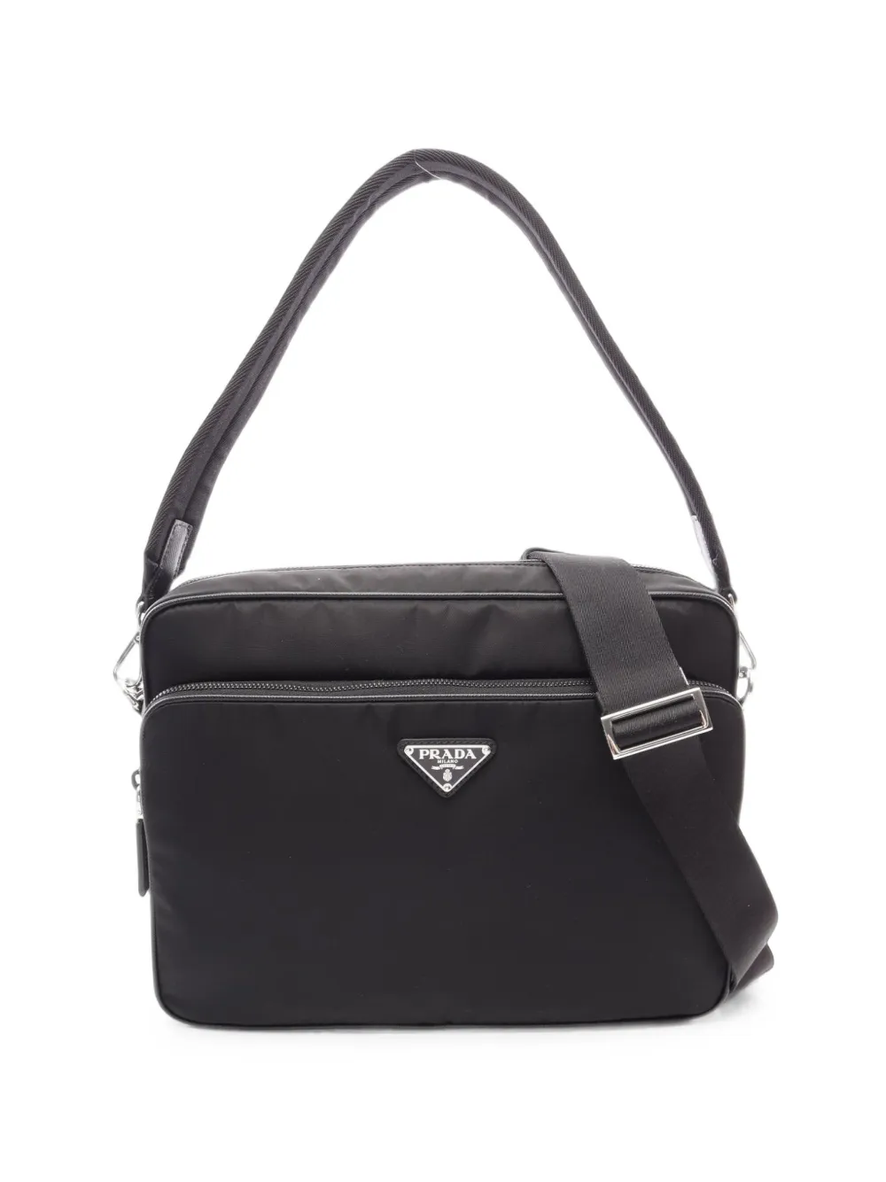 Prada Pre-Owned 2020s Tessuto Saffiano shoulder bag - Nero