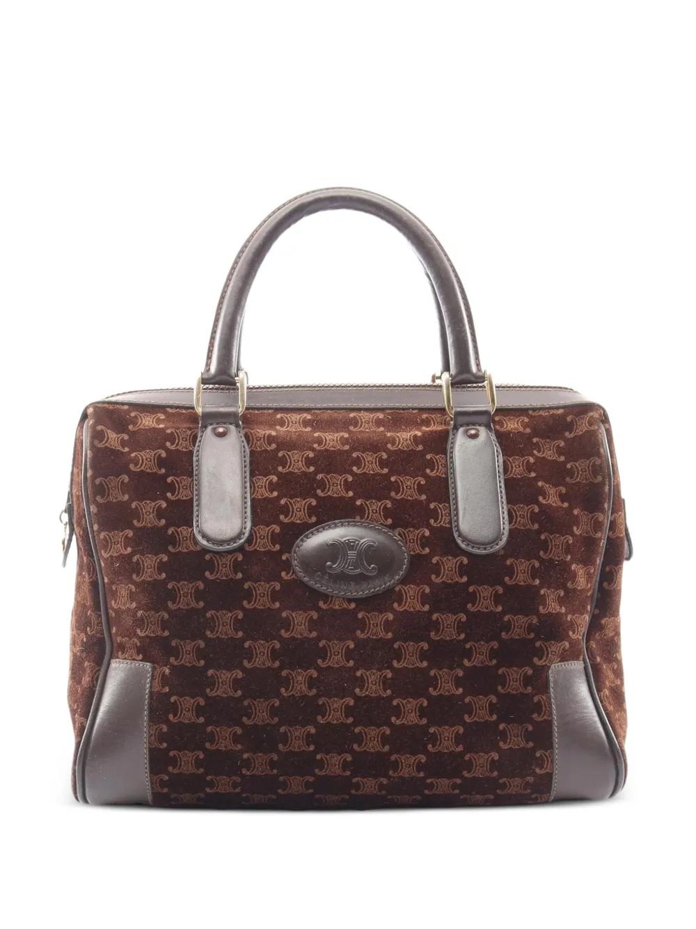Celine Pre-Owned 2000s Macadam Boston handbag - Marrone